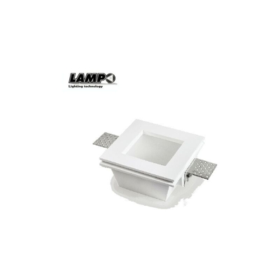 Lampo Lighting - Faretto in gesso H 63 mm con vetro