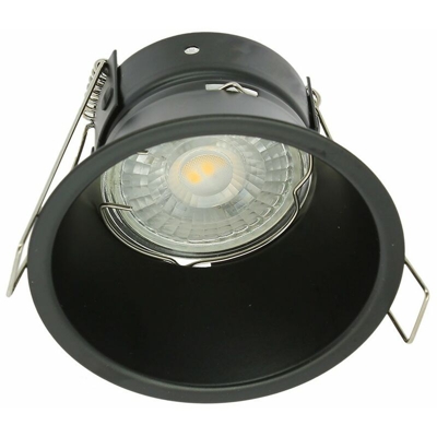 KINGDOM GU10 Supporto a soffitto Faretto Nero Fisso Bassa Luminanza Diam 82