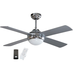Ventilatore a Soffitto Silversky IN ACCIAIO - Potenza 60 Watt con telecomando - Niklas en oferta