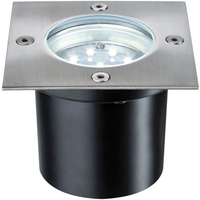 LED da incasso a LED esterno 988.76 Set Base Quadrata LED 3 X 1,2 W 6 va 230/12 V 100 mm in acciaio inox - Paulmann