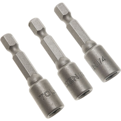 Tolsen - Esagono incassato giradadi grigio setter 3 pezzi di 1/4' mm x 48 mm x 1/4 hex di Tolsen