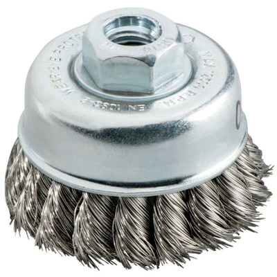 Metabo Spazzola a tazza 80x0,5 mm/ M 14, fili d'acciaio intrecciati, diametro del filo 0,50 mm - 623710000