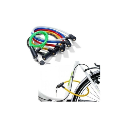 Cavo Acciaio Bicicletta Lucchetto Con Chiave Bici Catena Antifurto