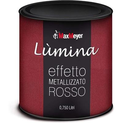 Max Meyer - MAXMEYER - LUMINA FINITURA METALLIZZATA PER INTERNI EFFETTO METALLIZZATO ROSSO 750 ML