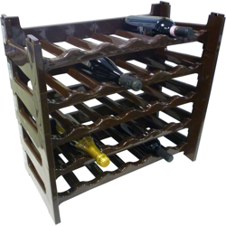 Savino Filippo - Porta bottiglie componibile modulare impilabile cantinetta in plastica 6 posti M características