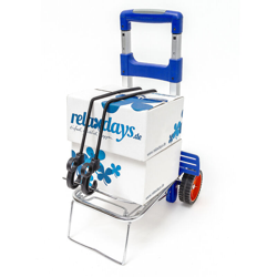 Trolley Carrello a Trasporto, Alluminio, Argento - Relaxdays precio