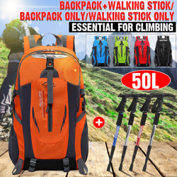 Drillpro - Zaino in nylon extra grande Viaggio Escursionismo Campeggio Escursionismo Borsa Porta USB impermeabile (Arancione, Tipo B) en oferta