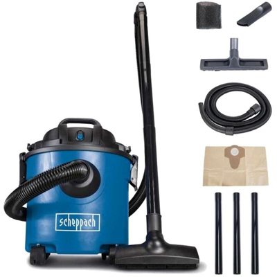 Aspiratore Aspirapolvere Aspiraliquidi Bidone Aspiratutto 16L Scheppach Nts16