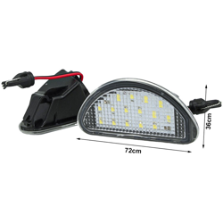 LEDLUX LE5906 Kit Luci Targa Led Toyota Aygo 2005-2014 OEM 81270-0H010 Canbus Bianco 12V 5W en oferta