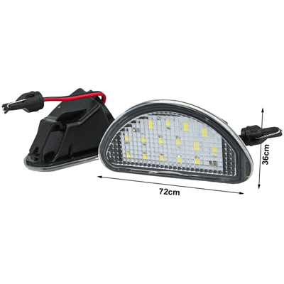 LEDLUX LE5906 Kit Luci Targa Led Toyota Aygo 2005-2014 OEM 81270-0H010 Canbus Bianco 12V 5W