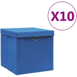 Contenitori con Coperchio 10 pz 28x28x28 cm Blu - Blu - Youthup características