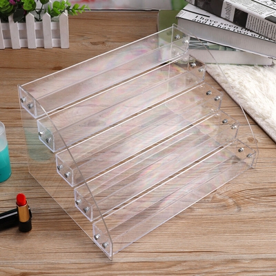 31x31x25cm Livello Trasparente Durevole Rossetto Trucco Organizer Display Smalto per unghie Vassoi per smalto Supporto per olio essenziale Cosmetico