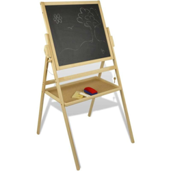 Lavagna in legno a cavalletto altezza 110 cm circa Bifacciale con gessetti precio