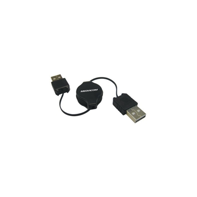 USB 2.0/USB 2.0 cavo USB USB A Nero - Mediacom