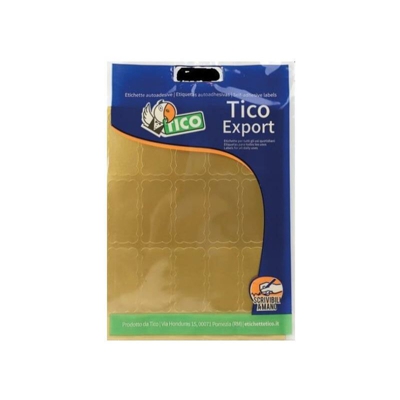 Tico E-GL-4521 etichetta autoadesiva Oro Rettangolo 150 pezzo(i)