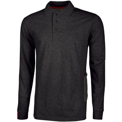 Polo manica lunga Live Slim Fit Taglia L Colore Nero - U-power