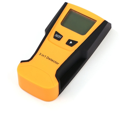 Tester da parete tre in uno rilevatore di filo di legno di metallo giallo