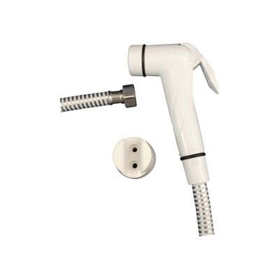 Kit Doccia A Pulsante Evolution Con Tubo Lusso Bianco/Bianco - Go Plast