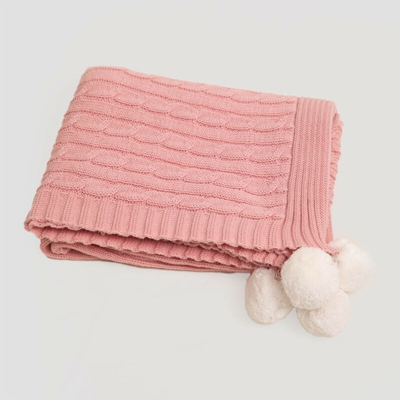 Swaddle Benys Kids in cotone intrecciato Zucchero Filato Rosa Cotone - Sklum