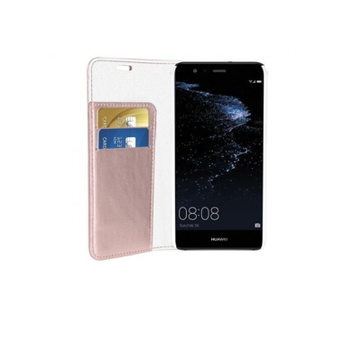 Phonix Custodia a Libro in Ecopelle Sparkling per Huawei P10 Lite - Oro Rosa