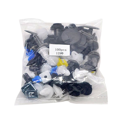 100PCS 12 tipi di clip in plastica per paraurti paraurti con fibbia mista per automobili