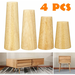 4x Kit gambe mobili cono in legno massello Divano Tavolo Sedia Sgabello Pezzo (12 cm) características