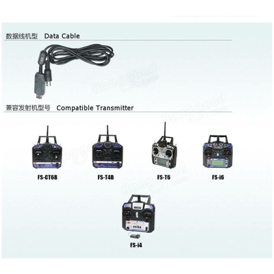 Cavo di trasferimento USB FlySky per FS-i6 FS-T6 dal firmware del trasmettitore FS-T6