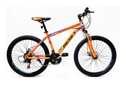 Bicicletta Mountain Bike Mtb Ragazzo 29' 21v Reset Front Suspension Arancio Fluo E Blu