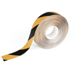 1043130 Nastro di marcatura per pavimenti DURALINE, rimovibile Nero, Giallo 1 pz. (L x L) 15 m x 50 mm - Durable características