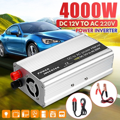 Inverter da 4000 W DC 12V a AC 220V Inverter da campeggio a onda sinusoidale modificata con alimentazione per auto