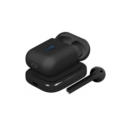 Stone C100+ - Auricolari a capsula con custodia di ricarica + Base di ricarica wireless, Nero - Area precio