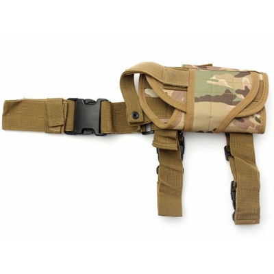 1 pz Impermeabile Caccia All'aperto Militare Tattico Puttee Coscia Gamba Pistola Fondina Pouch Wrap Bag (CP Camouflage)