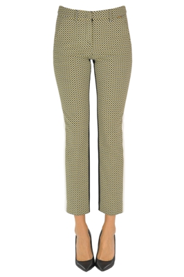 Optical print trousers