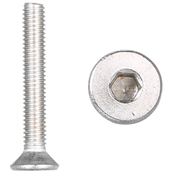 10 pz 304 in acciaio inox a testa svasata esagono incassato DIN7991 vite a testa piatta vite a esagono incassato M-3 * 20 precio