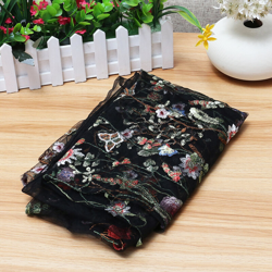 135X100cm Serie di ricami floreali floreali fatti a mano Accessori di abbigliamento fai da te Tessuti floreali in pizzo VERDE en oferta