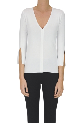 Viscose-blend pullover