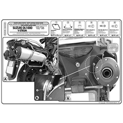 Plx528 Givi Portavaligie Laterali V35 Suzuki Dl 1000'02-06 precio