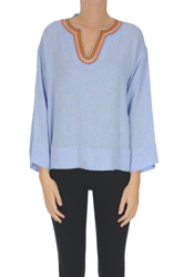 Linen blouse en oferta