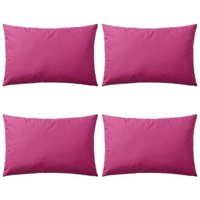 Cuscini Da Esterno 4 Pz 60x40 Cm Rosa