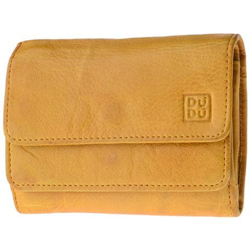 Portafoglio donna in pelle vintage tinto in capo a doppia patta Saffron Yellow precio