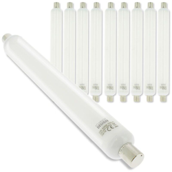 Lotto di 10 TUBI LED LINO S19 9W Eq 60W | Température de Couleur: Bianco neutro 4000K en oferta