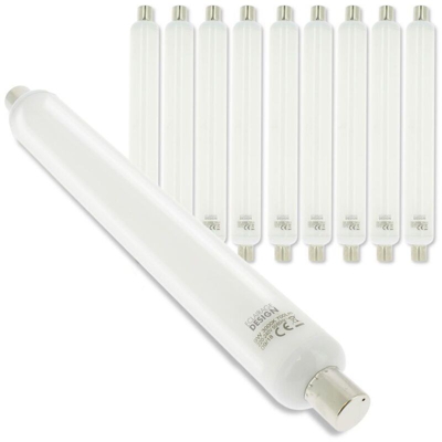 Lotto di 10 TUBI LED LINO S19 9W Eq 60W | Température de Couleur: Bianco neutro 4000K