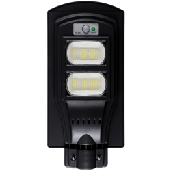 Drillpro - Lampione stradale solare 640W 300LED 300 LED + Lampada da parete per esterni con sensore di movimento PIR (nera, con telecomando) en oferta