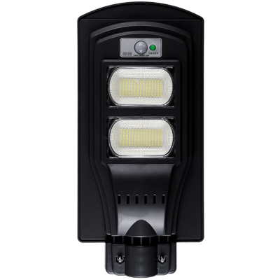 Drillpro - Lampione stradale solare 640W 300LED 300 LED + Lampada da parete per esterni con sensore di movimento PIR (nera, con telecomando)