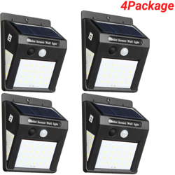 Drillpro - 4x Applique solare da esterno 30led 2835smd rilevatore di movimento impermeabile características