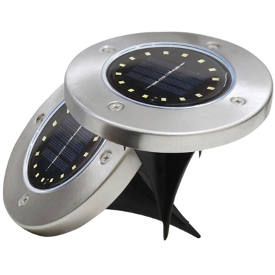 20LED solare luce bianca interrata singola installazione