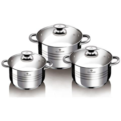 Batteria In Acciaio 6 Pezzi Gourmet Line en oferta