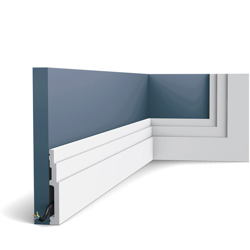 Battiscopa Orac Decor SX180 MODERN HIGH LINE modanatura design moderno bianco 2m en oferta