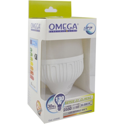 Omega - LED BIG IP20 A80 30W E27 2550LM 4000K A+