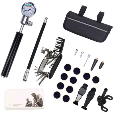 Asupermall - Kit di riparazione pneumatici per set di attrezzi per airbag per bicicletta